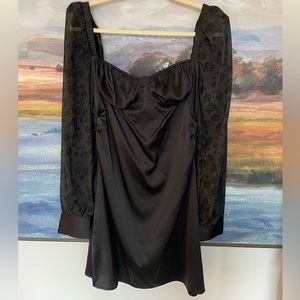 Weworewhat Danielle Bernstein Puff Sleeve Mini Dress